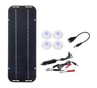 Kit de panel solar de 12 V IP65 para mantenimiento de goteo para coche y | Este kit de panel solar IP65 de 12 V ofrece un 20 % de e conversión de celdas para mantener el coche
