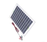 Kit de panel solar de 20 W, módulo policristalino de 12 V con controlador de 10 A para carga de batería, sistema fuera de la red, caravana, barco, cobertizo, invernadero, resistente a la intemperie