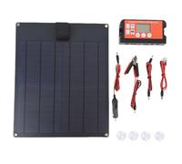 Kit de panel solar de 35 W y 12 V con controlador, alta tasa de conversión, fácil de usar para coche, motocicleta, barco, remolque RV
