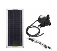 Kit de panel solar de 50 W con bomba de agua sin escobillas para fuentes, estanques y riego, sistema de bomba de plástico eficiente energéticamente, fácil instalación en el jardín