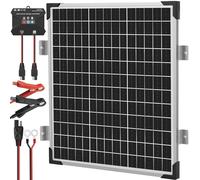 Kit de paneles solares de 50W y 12V, monocristalinos, con regulador de carga MPPT y soporte de montaje
