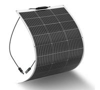 Kit de paneles solares: Panel solar monocristalino flexible de 200W y 24V con regulador de carga, ideal para autocaravanas