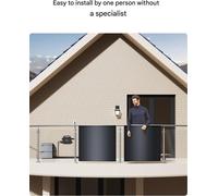 Kit de paneles solares para balcón de 240W por panel - Microinversor de 800W - Potencia total de 960W - Paneles monocristalinos flexibles
