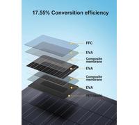 Kit de paneles solares para balcón de 480W – Sistema solar flexible con microinversor – Enchufar y usar