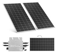 Kit de paneles solares para balcón y jardín: 600W de potencia, con microinversor y resistencia a la intemperie IP65