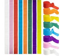 Kit de papel de seda, 8 rollos, 25 metros x 4,5 cm, de varios colores, para manualidades