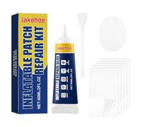 Kit de Parches para Piscina Bajo Agua, Parches Impermeables Transparentes para Colchones Hinchables, Spas, Jacuzzis y Botes de PVC, Resistente Fuerte y Autoadhesivo para Reparaciones Rápidas (60ml)
