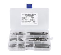 Kit de pasadores divididos, 90 piezas 11 tipos M1.5 M2 M3 M4 M5 M6 Surtido de pasadores de chaveta divididos, con caja, para automóviles, mecánica, garaje de automóviles, reparación de talleres