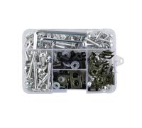 Kit de pernos Para CBR650/900/1000 CBR600 F2 F3 F4/4I CB VFR XADV NC PCX CRF 177 Uds Kit Completo Tornillos Carenado Clips Sujeción Juego Tuercas Tornillo(Plata)