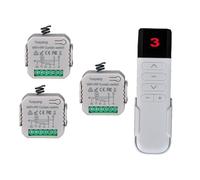 Kit de persianas inteligentes Wi-FI (interruptor de 3 piezas + mando a distancia RF) - Compatible con Google Home, Alexa, aplicación Tuya/Smart Life, manual y mando a distancia (3)