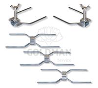 Kit de Pinchos de asador de pollos de acero GOLDMAN SERVICE
