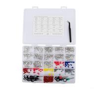 Kit de pines de conector con 500 pines de terminal de 1 mm, 0,5 mm, 8 mm, 2,2 mm, 2,8 mm, 3,5 mm y sellos de alambre para conectores eléctricos automotrices
