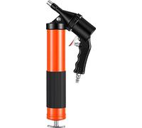 Kit de pistola de lubricación de alta presión, 6000 PSI, de alta resistencia, con capacidad de 0.4 litros. Incluye manguera flexible de 45.7 cm, un tubo rígido de extensión y 2 boquillas planas, ideal
