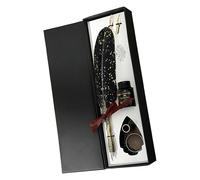 Kit de Pluma y Tinta para Caligrafía y Escritura Vintage - Suministro Escolar Estilo Retro | Pluma estilográfica Principiante Caligrafía para Principiantes Escritores Pintores Estudiantes Profesores