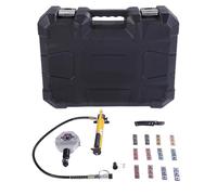 Kit de prensado de manguera hidráulica de CA con 12 troqueles, herramienta de prensado Manual de CA para reparación de manguera de aire acondicionado de coche