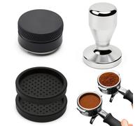 Kit de prensador y nivelador de 53 mm, de acero inoxidable, con bandejas de silicona