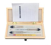 Kit de prueba con termómetro hidrómetros 0-40 40-70 y 70-100 grados y guía de conversión a prueba de temperatura