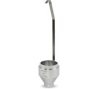 Kit de prueba de lodos, copa de flujo de viscosímetro portátil de acero inoxidable, copa de viscosidad de inmersión DIN con volumen de copa 100 ± 1 ml, diámetro de boquilla de flujo 4/6 mm(6mm)