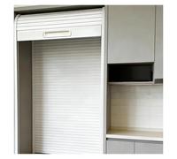 Kit de puerta plegable de acordeón, kit de puerta de tambor enrollable, ABS, deslizamiento vertical, múltiples tamaños (91 x 76 cm)