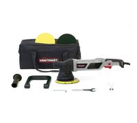 Kit de pulidora excéntrica Dino KRAFTPAKET de 15 mm y 950 W, con plato de soporte de 150 mm, ideal para automóviles, vehículos y embarcaciones, con pantalla de visualización