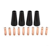Kit de punta de contacto de cobre de 0 9 mm para puntas de boquilla sin gas de núcleo de flujo compatible con antorchas de soldadura MIG para 15AK 14AK MB14 MB15 para soldadura estable