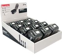 Kit de puntas de impacto Makita, color , de 31 piezas, para exhibición.