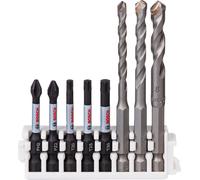 Kit de puntas para atornillador de impacto Bosch, de 8 piezas, surtido que incluye brocas hexagonales de carburo de tungsteno (Ceramic) 2608577145