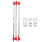 Kit de reemplazo de aguja de boquilla de aerógrafo 0.4 mm de 3 pistola de rociado de pintura piezas de repuesto recipientes de plástico de acero inoxidable bolígrafo spray