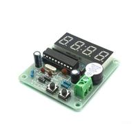 Kit de reloj digital de cuatro dígitos de bricolaje de 52 x 55 mm con visualización de tiempo, alarma, cuenta atrás, cronómetro y funciones de temporizador, proyecto de aprendizaje de soldadura para