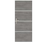 Kit de renovación para puertas interiores – NORDLINGER PRO – 4 láminas de 85 x 50 cm y 3 perfiles de 85 x 2 cm – Gris arcilla