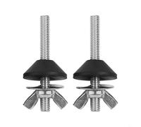 Kit de reparación de bisagras de inodoro de acero inoxidable 304 con sellos de goma para tornillos de fijación segura, solución de fácil instalación para asientos de inodoro sueltos