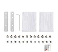 Kit de Reparación de Correas para Persianas Enrollables de 20 mm a 23 mm, Incluye Placas de Acero Inoxidable, Bandas Adhesivas Especiales, Remaches Robustos y Herramienta de Perforación