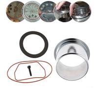 Kit de reparación de manga cilíndrica K-0650 para compresor de aire, acero para juego de anillos de pistón con juntas tóricas de placa de válvula, 60 mm ID 2.36 pulgadas, kit de mantenimiento de 5