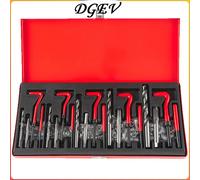 Kit de Reparación de Roscas DGEV de 131 Piezas con Insertos Helicoil, Manguitos, Insertos de Rosca, Macho de Roscar y Broca para M5 M6 M8 M10 M12 131PCS