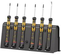 Kit de reparación de teléfonos inteligentes Wera Kraftform Micro 6 ESD, con las siguientes dimensiones: 1, 250 mm, 50 mm, 200 mm, y un peso de 340 g. Fabricado en la República Checa