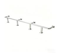 Kit De Reposapiés Para Bar - Acero Inoxidable 304, Resistente 400kg, Soporte Fundido De Una Pieza, Antirayaduras Y Antióxido, Ideal Para Bar En Casa E Isla De Cocina(Silver,4.1m/13.5ft)