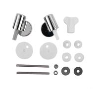 Kit de repuesto de bisagra de asiento de inodoro de cierre suave ABS Cierre silencioso de tapa Ajuste de baño Adecuado para inodoro tradicional y contemporáneo, método de fijación superior, material