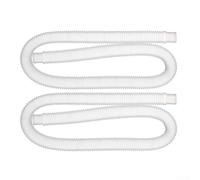Kit de repuesto de manguera de filtro de piscina para 1. Para 25 pulgadas de diámetro interior, estructura en espiral, interior liso, diseño sin manguito, para 2 piezas (blanco)