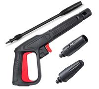 Kit de repuesto de pistola pulverizadora de alta presión 2350 PSI, sistema de liberación rápida Bosch AQT, boquilla de varita ajustable y turbo