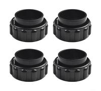 Kit de repuesto de unión de clorador de sal de piscina diseñado para Pentair para celda de sal intellichlor IC20 IC40 IC60 IC80 - Conjunto de conector de alta resistencia de 2 pulgadas negro (4 piezas