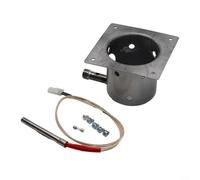 Kit de repuesto para quemador de fuego de hierro resistente y encendido de varilla caliente para parrillas Traeger/Pit Boss/Z, barbacoa de pellets, parte superior inferior integrada B)
