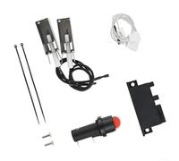Kit de repuesto para sistema de encendido Weber Grill que contiene electrodos de caja de chispas, botón pulsador y tornillos de montaje