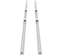 Kit de riel lineal, SBR20, que incluye 2 rieles guía lineales de 2000 mm (78,74 pulgadas) y 4 bloques deslizantes con cojinetes, con eje completamente soportado, ideal para máquinas de corte, pulido,