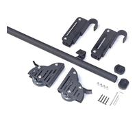 Kit De Riel Para Escalera Biblioteca Con Sistema Enganche, Conjunto De Herrajes Para Escalera Deslizante Con Rodillo Superior Telescópico Y Ruedas Inferiores Con Freno