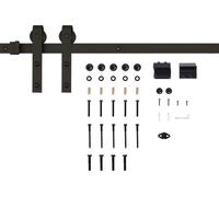 Kit de rieles deslizantes para puertas correderas, marca Fortuna Lai, con una capacidad de carga máxima de 100 kg, fabricado en metal, color , longitud de 2 metros, color