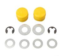 Kit de rodamientos de rueda delantera para cortacésped L100 L105 L110 - Brida sellada resistente - Kit de reparación de eje de tractor de jardín 3/4 pulgadas ID