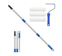 Kit de rodillo de pintura Herramientas lisas ajustables con telescópico