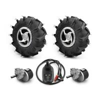 Kit de rueda de accionamiento doble para herramientas eléctricas de jardín, neumáticos de 10 pulgadas, 24 V 700 W, rendimiento pesado para cultivadores y camiones de mano de granja - Equint agrícola