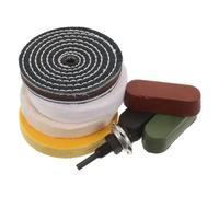 Kit de Rueda de Pulido con Varilla, Tela Hierro Cera | Taladros Eléctricos y Amoladoras Angulares, Pulido Estable a Alta Velocidad, Pads Abrasivos Incluidos