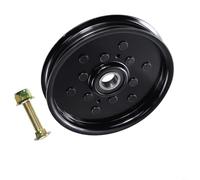 Kit de rueda loca de metal Z225 Z245 Z425 X300 Series cortacésped reemplaza AUC16698 AM106627 AM121602, para una tensión suave de la correa y fácil instalación